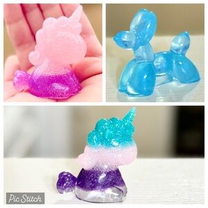 Adorable solid resin animals